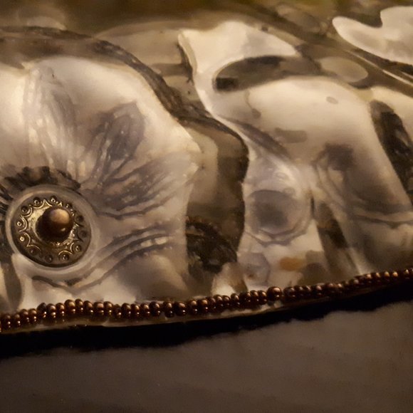 Rare Vintage 1940's Handmade Clear Clutch - Picture 7 of 16